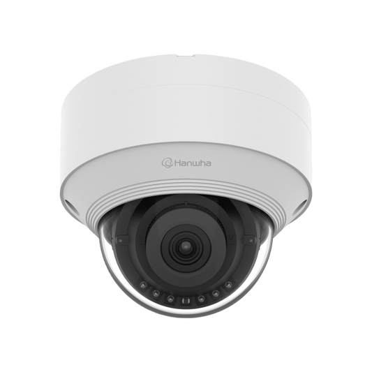 Cámara IP Tipo domo Antivandálica 5 Megapíxel / Lente fijo 3mm / IR 25M / WDR 120db / IP66 / H.265 & WiseStream / Inteligencia Artificial Deteccion de Personas y vehiculos