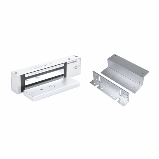 Kit Para Control de Acceso Incluye Chapa Magnética de 1200 Lbs / Montaje En Z y L /  Uso Interior