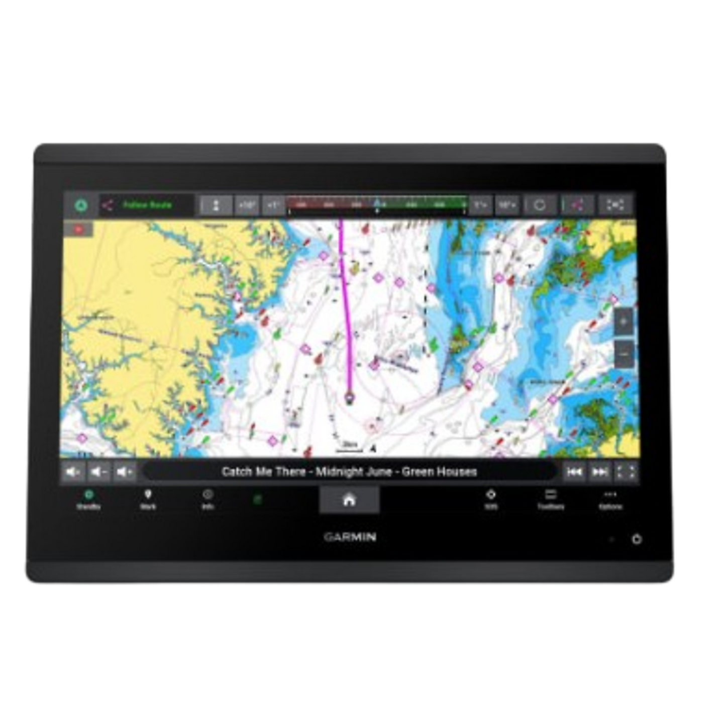 Plotter de Navegación Marina / Pantalla Táctil FHD IPS 15.6" / GPS + GLONASS + Galileo / Compatible con NMEA 2000 y 0183 / IPX7 / 2 Tarjetas microSD / 5000 Waypoints / 50 Tracks Guardados / 100 Rutas / Compatible con AIS y DSC