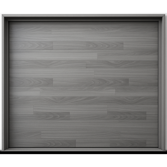 Puerta de Garage de Alta Calidad / Estilo Americano / Acabado Laminado PREMIUM / Color Gris / 20x9 Pies.