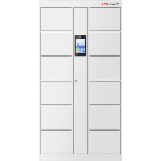 Locker Inteligente de 12 Espacios con Reconocimiento Facial Incluido de 8" / MAESTRO / Uso para Visitantes y/o Empleados / Fácil Uso y Puesta en Marcha