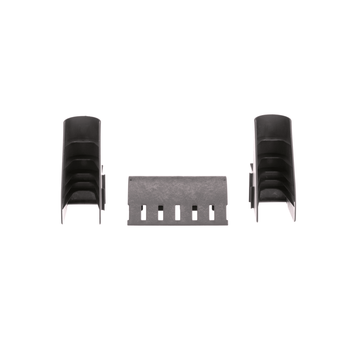 Kit de Bajada de Cables Para Charola Tipo Escalerilla, Con Control de Radio de Curvatura, Fabricado en Nylon 6.6, Color Negro