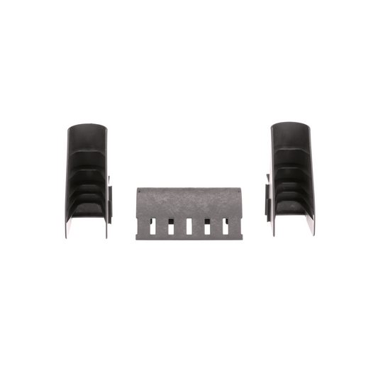 Kit de Bajada de Cables Para Charola Tipo Escalerilla, Con Control de Radio de Curvatura, Fabricado en Nylon 6.6, Color Negro