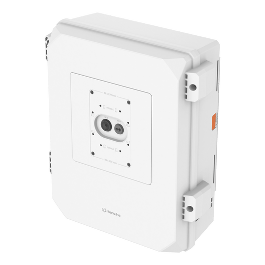 Gabinete SBP-150NBW / PC (Policarbonato) y Aluminio / IP66 IK10 NEMA 4X / Carga Máxima 15 kg / Dimensiones 360x420x163.1 mm / Color Blanco