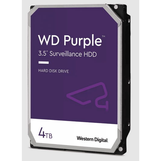 Disco Duro WD Purple Surveillance / Hasta 8TB / SATA 6Gb/s / 3.5" / Tecnología AllFrame / 180TB año Workload / Soporte 64 Cámaras HD / 16 Bays / Componentes Anti-Corrosión / 3 Años Garantía
