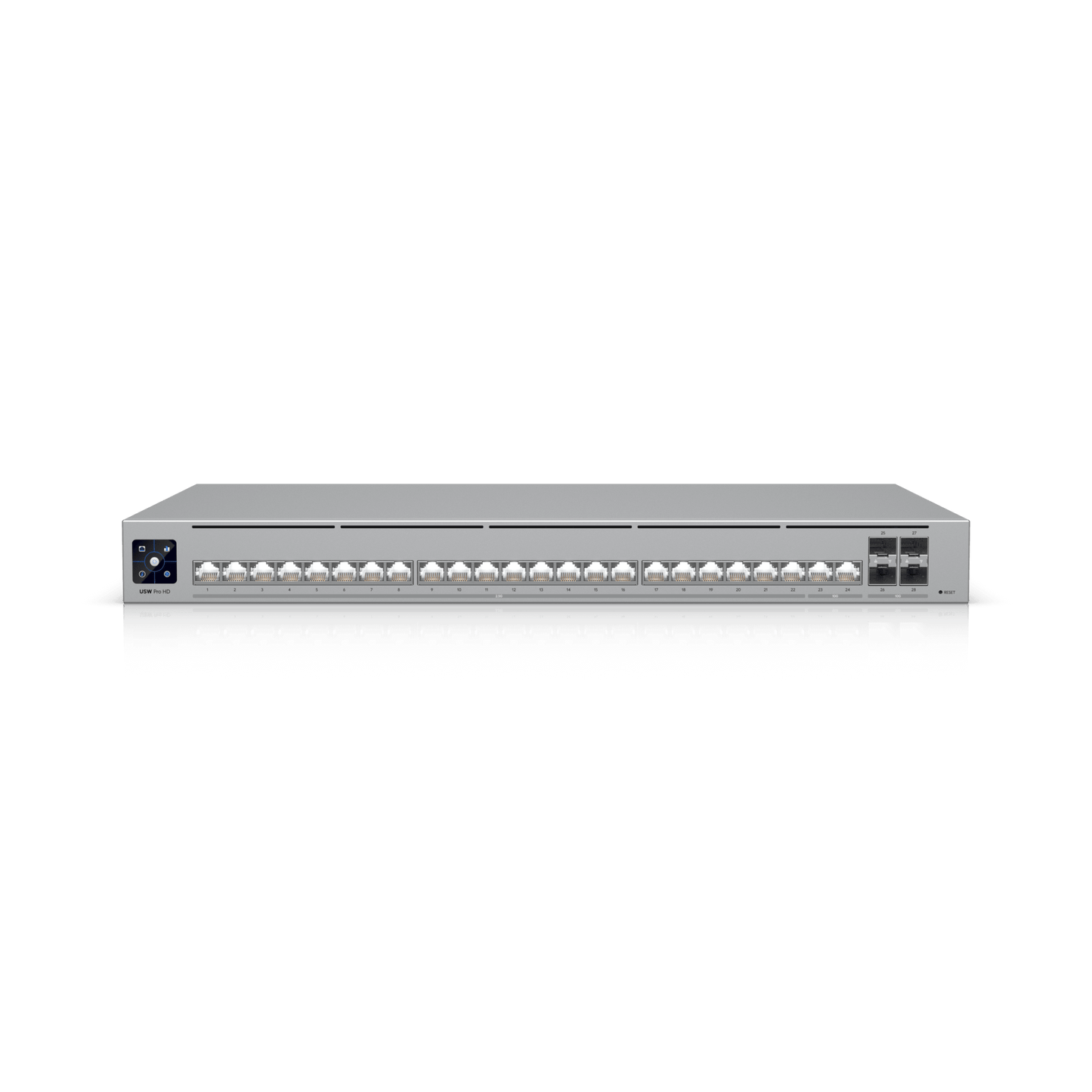 UniFi Switch Pro HD Capa 3, 24 puertos Etherlighting / (22) puertos 2.5 GbE, (2) puertos 10GbE, (4) puertos 10G SFP+