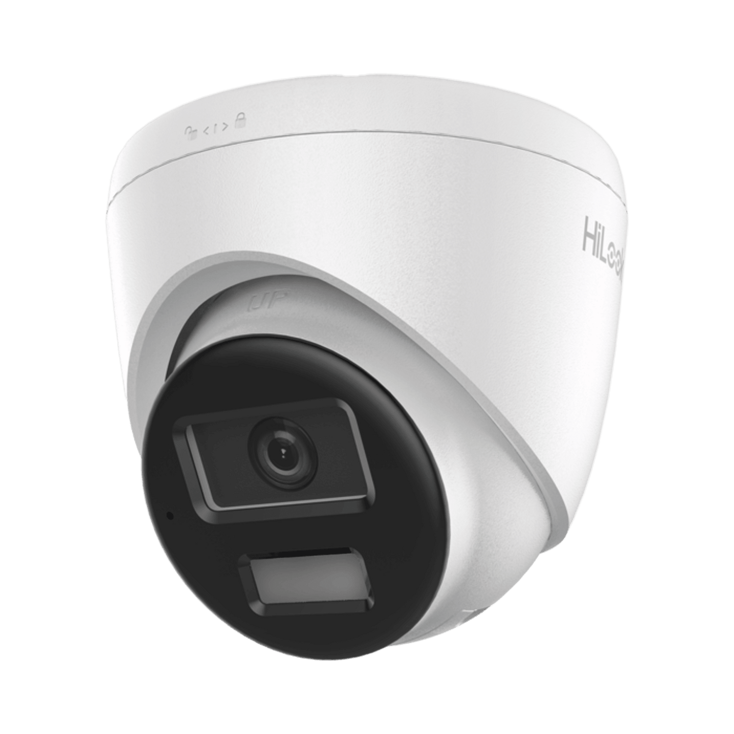 [Dual Light] Turret IP 4 Megapixel  / Lente 2.8 mm / 20 mts IR + 20 mts Luz Blanca / Micrófono Integrado / ACUSENSE Lite / Exterior IP67 / PoE / dWDR / H.265+ / ONVIF
