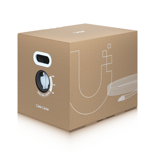 UISP Cable Carrier – Bobina de 305 m de Cable Ethernet de Grado Industrial con Protección Contra Daños Ambientales y Descargas Electrostáticas Color Negro