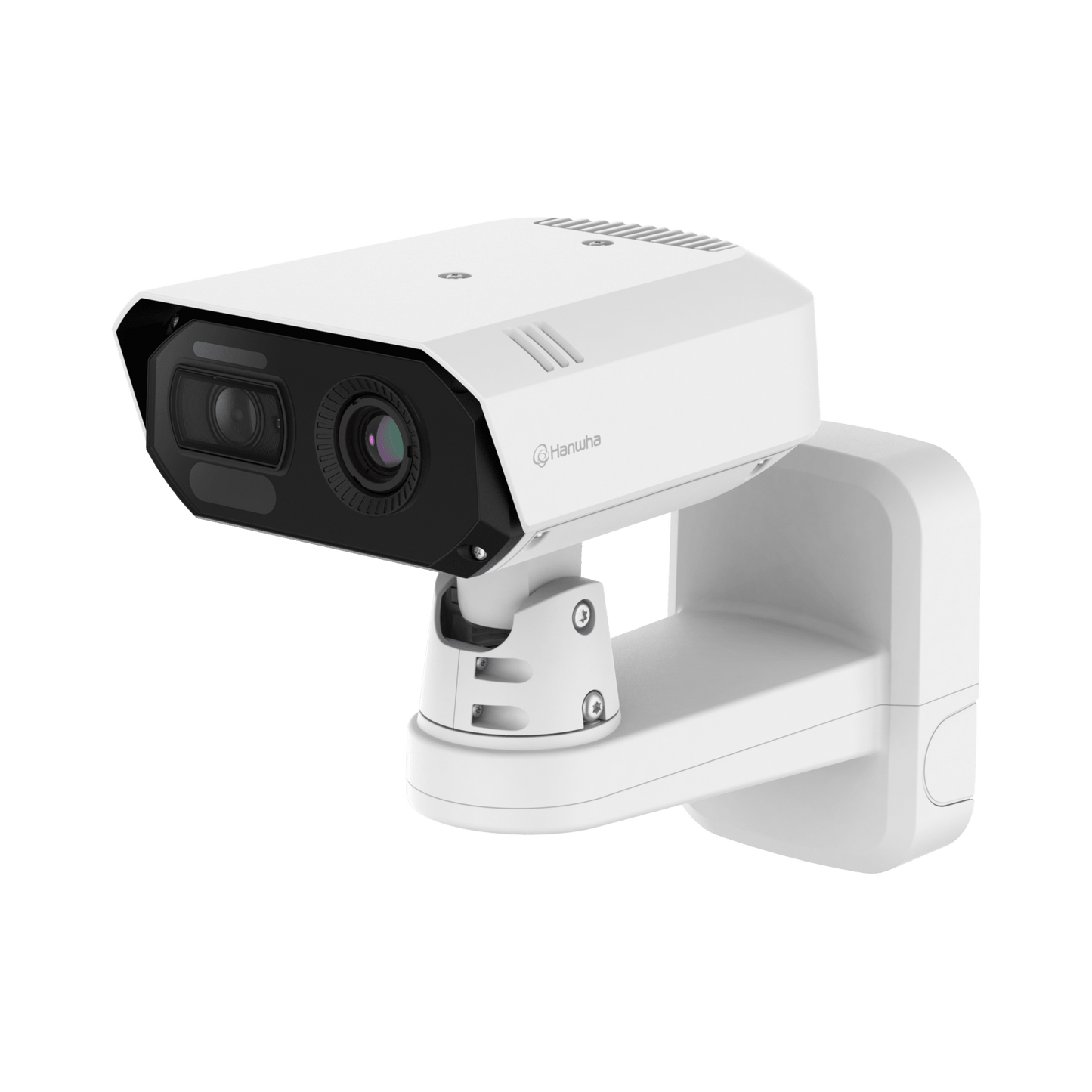 Cámara IP Bullet Termica Bi-Spectral / Lente Visible 8MP / Vision Térmica 640x480p Lente 9.1mm@8FPS / H.265 & WiseStream / IP67 / NEMA4X / Termografia para uso industrial -20°C a 130°C