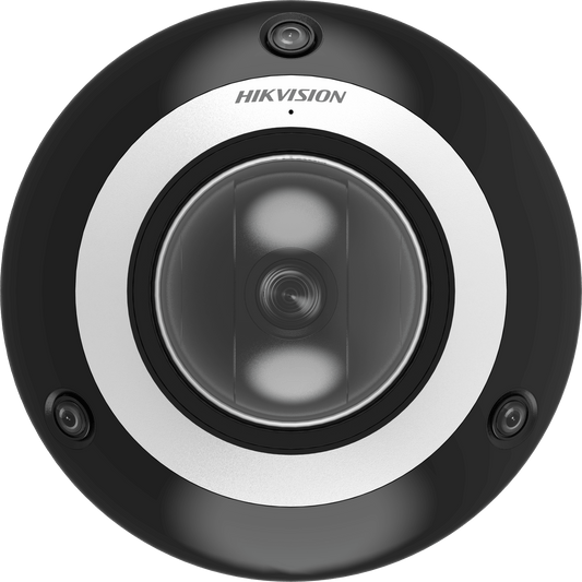 Mini Domo PanoVu 2 Megapixel / 1 PTZ 4X Zoom + 3 Lentes Panorámicos 360° / H.265 / 10 mts IR / Uso en Interior / PoE+ / dWDR / Micro SD