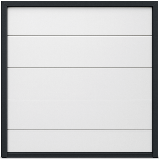 Puerta de Garage de Alta Calidad / Linea Central / Color Blanco / 8X7 pies / AISLADA / Estilo Americana.