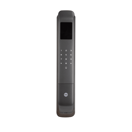 Cerradura Digital Cornelius MX83424 / Reconocimiento Facial 3D / Sensor de Huella con IA / 100 Huellas + 20 Face ID / 100 Tarjetas de Proximidad / Doble Verificación / Bloqueo Automático / Modo Niños / IP54 / Aleación de Alumin