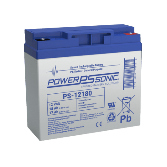 Batería 12V, 18AH, Para Respaldo, Tecnologías AGM/VRLA, Diseño De Vida Útil 5 Años, Terminales Tipo M5, Listada UL, Libre De Mantenimiento