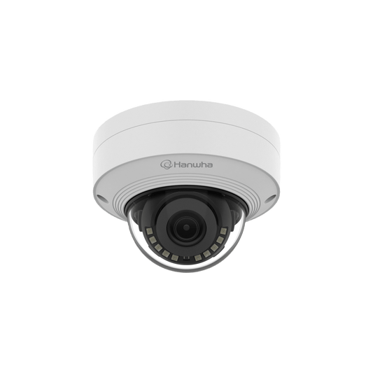 Cámara IP Tipo domo Antivandálica 8 Megapíxel / Lente fijo 3 mm / IR 20M / WDR 120db / IP66 / H.265 & WiseStream / Inteligencia Artificial Deteccion de Personas y vehiculos