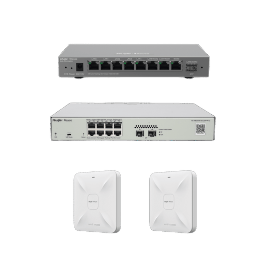 Solución Completa de Red para hasta 200 Clientes y hasta 4 servicios de Internet., Ideal para Iniciar un Proyecto de Hotelería u Oficina