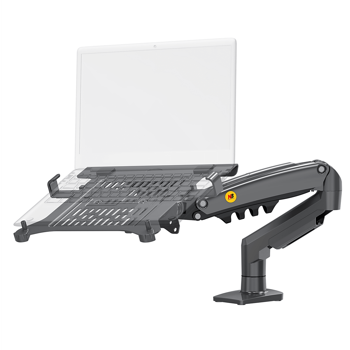 Soporte para Monitor  o Laptop con Resorte de Gas / Compatibilidad de 17 a 30 pulgadas en Monitores y 10 a 17 pulgadas en Laptops / Ajuste Flexibles / Compatible con VESA 100x75 / Capacidad de Carga de 9 kg / Estructura Robusta