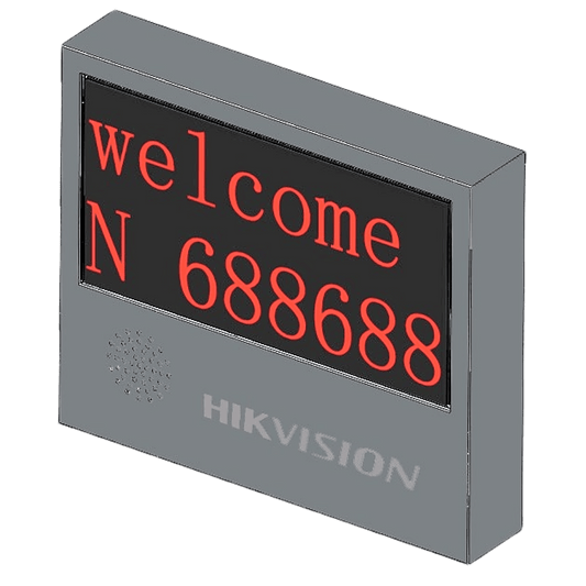 Pantalla LED Exterior de Entrada y Salida / 2 Líneas / 8 Caracteres / 2 Colores / Resolución 64x32 / IP54