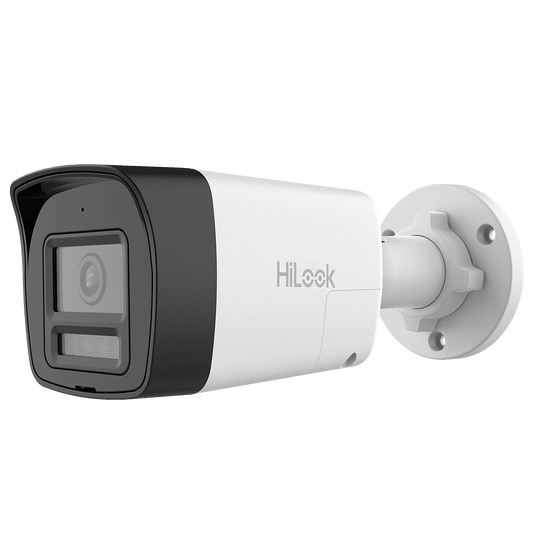 [Audio Bidireccional + Dual Light + ColorVu] Bala TURBOHD 3K (5 Megapixel) / Lente 2.8mm / 30 mts IR EXIR + 20 mts Luz Blanca / Micrófono y Bocina Integrado / Exterior IP67 / Metal / dWDR