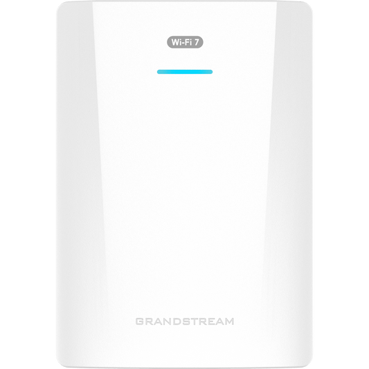 Punto de Acceso Wi-Fi 7 para Pared / GWN7670WM / MIMO 2x2:2 DL-UL OFDMA / Modulación 4096 QAM / 2.5G Ethernet PoE+ / Hasta 256 Clientes / QoS Avanzado / Cobertura 175 mts / Gestión Integrada y en la Nube