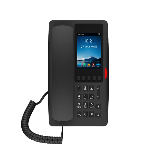 TEL IP P/HOTELERIA C/POE C/PUERTO USB P/CARGA Y PANTALLA LCD D/3.5IN