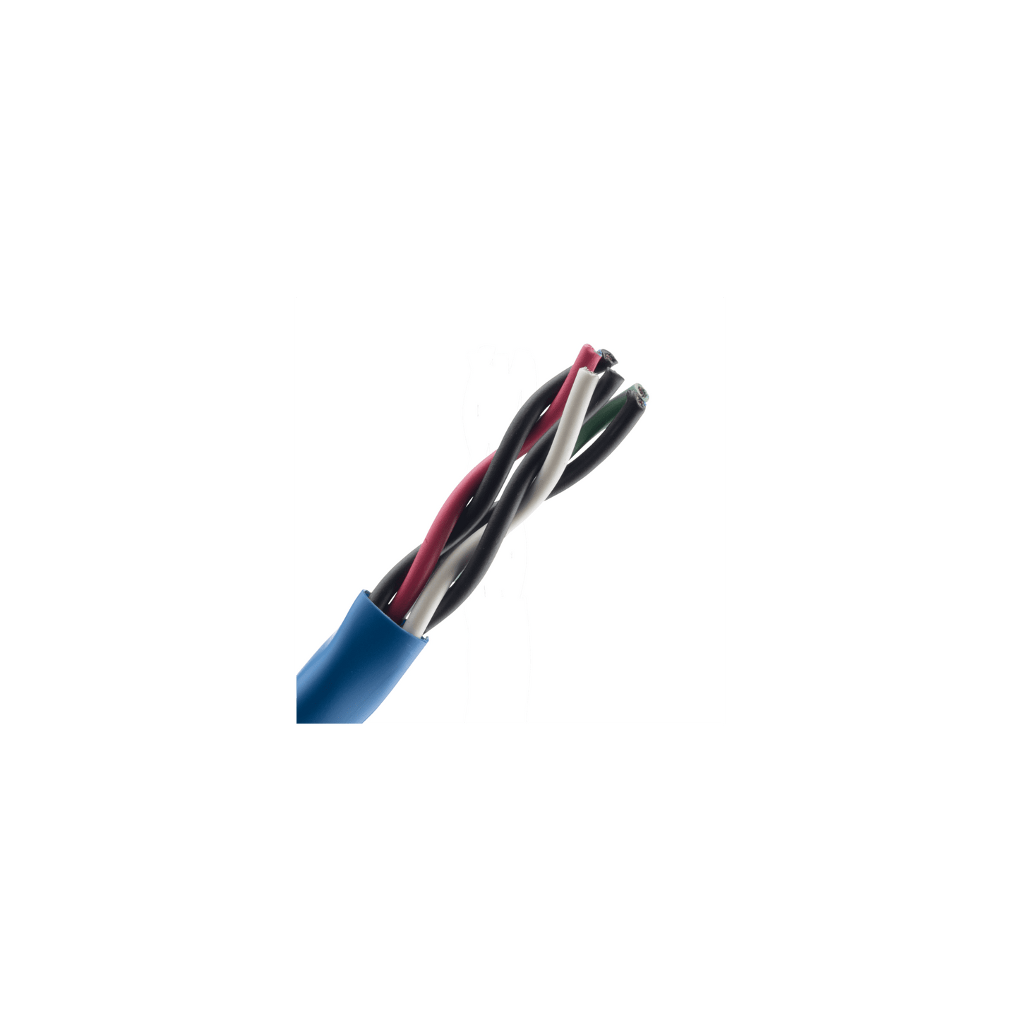 Bobina de Cable de Cobre de 3 Pares Clase 4 Para Sistemas FMPS, 16/19 AWG, Sin Blindaje, CMP (Plenum), Color Blanco, Carrete de 609 metros
