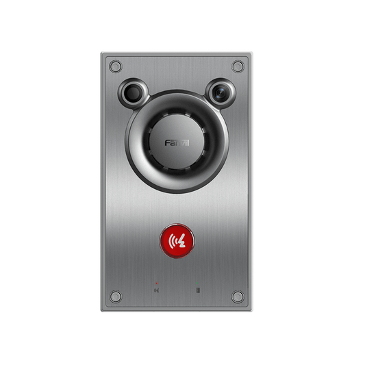 Video/ Intercomunicador IP, Altavoz 10W, 2 relevadores con botón para llamada, anti-vandálico, IP66 e IK10, PoE