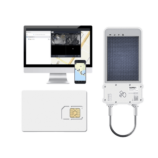 kIT Cerradura Inteligente GPS con Energía Solar / SolarGuardX 100 / Seguimiento de Activos LTE Cat-M1 / Desbloqueo por RFID BLE OTA / Impermeable IP67 / Detección de Movimiento / Batería 14400mAh / + EPCOMGPSANUAL + SIM500MB2Y