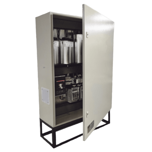 Capacitor Fijo de 5 KVAR y 240 VCA, con Interruptro y Gabinete