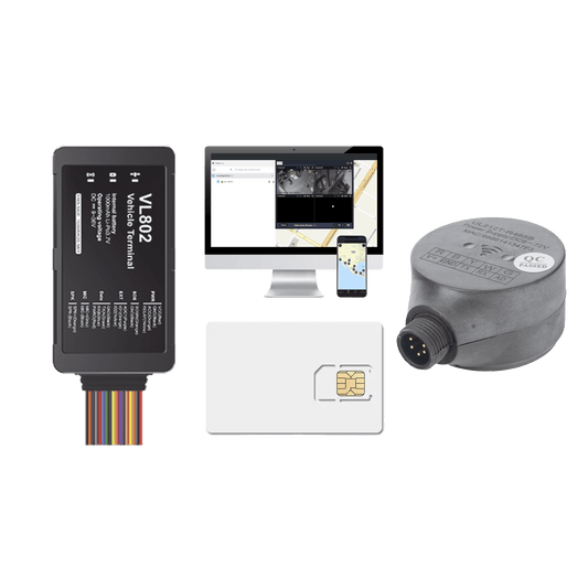 Kit localizador vehicular / 4G LTE / BLE / RS485 / Audio dos vias (requiere accesorios) / incluye SIM500MB2Y, Plataforma EPCOMGPSCODE y UL212 Sensor ultrasonico