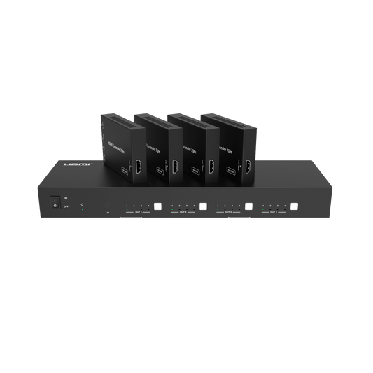Extensor 4x4 HDMI sobre CAT 70 metros