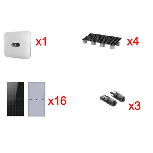 Kit Solar Interconexion  / 10kW  220Vca / Inversor HUAWEI / Montaje Incluido