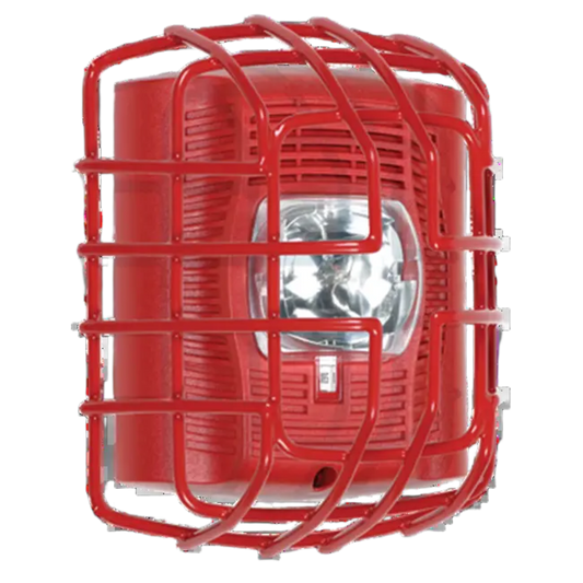 Protector De Rejilla Antivandálismo, Color Rojo, Para Sirenas/Estrobos/Bocinas System Sensor