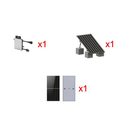 Kit Solar Interconexion  / 500 W  220Vca / Microinversores HOYMILES / Montaje Incluido