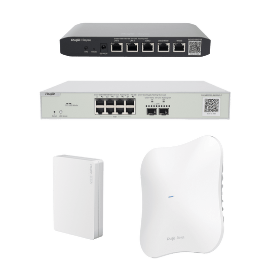 Equipos Ruijie DEMO Ideal para Probar Integraciones de Redes Business y Enterprise con WiFi 7