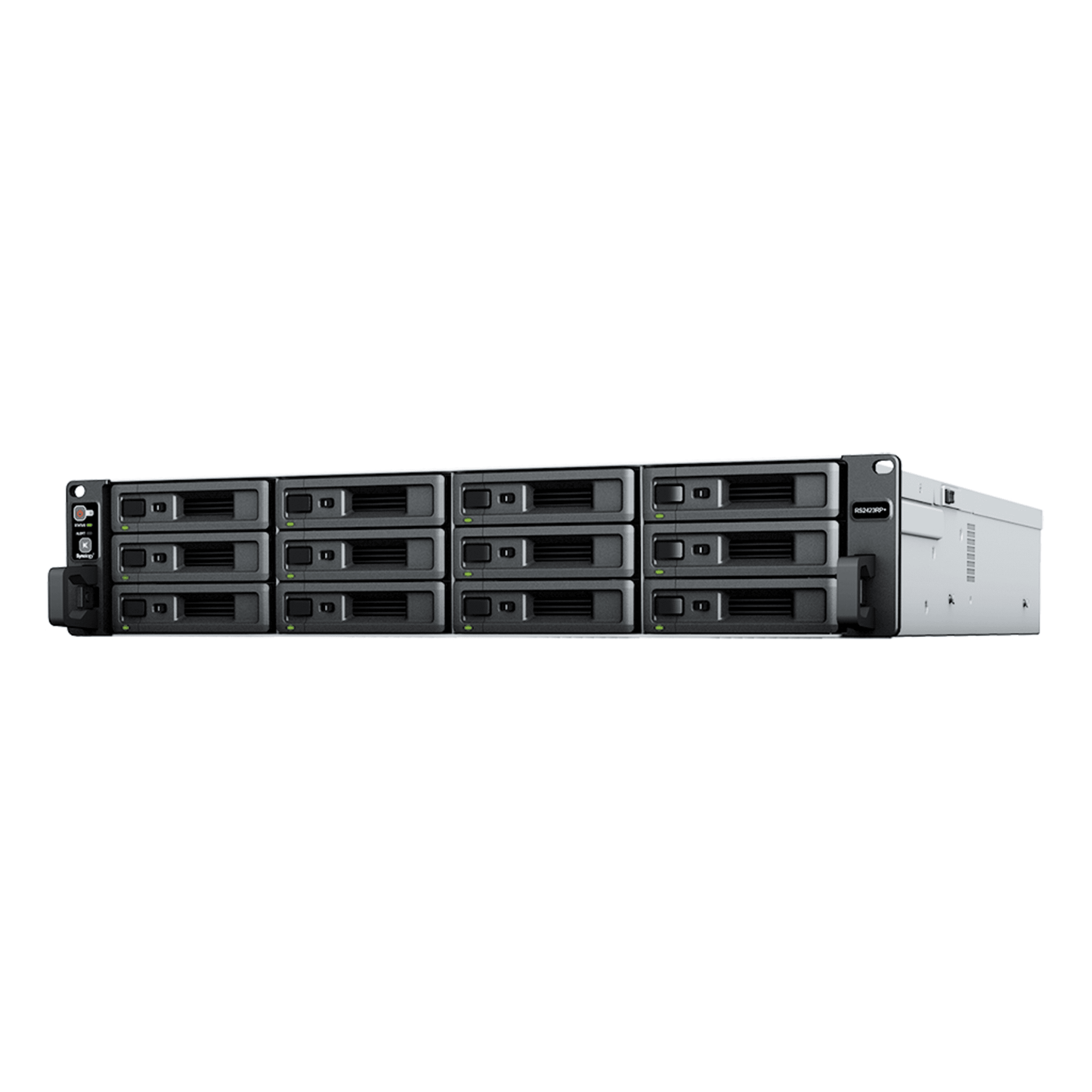 Servidor de Almacenamiento RackStation RS2423RP+ | 12 Bahías | 2U | Hasta 432 TB | Conectividad 10GbE | RAID Soportado | Fuentes de Alimentación Duales | Intercambio en Caliente | Compatibilidad con VMware y Hyper-V.