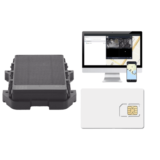 Localizador 4G con carga solar / Semiautónomo / Rastreo de contenedores / Cajas de tráiler / Alarma de sabotaje audible