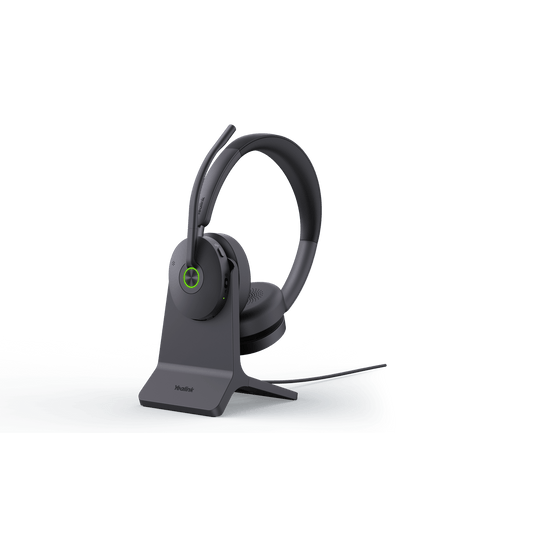 Diadema Bluetooth Yealink BH74 con Cancelación Activa de Ruido Híbrida, Base de Carga y Tecnología Acoustic Shield 3.0.