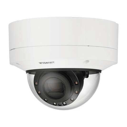 Cámara IP Tipo Domo Antivandálico con inteligencia artificial 2MP Lente Varifocal 5.2 - 62.4 MM IR 70M/ H.265/ H.264/WDR 150DB/ HLC/ Doble SD CARD/ 12VDC/24VAC/POE, IP67, IK10