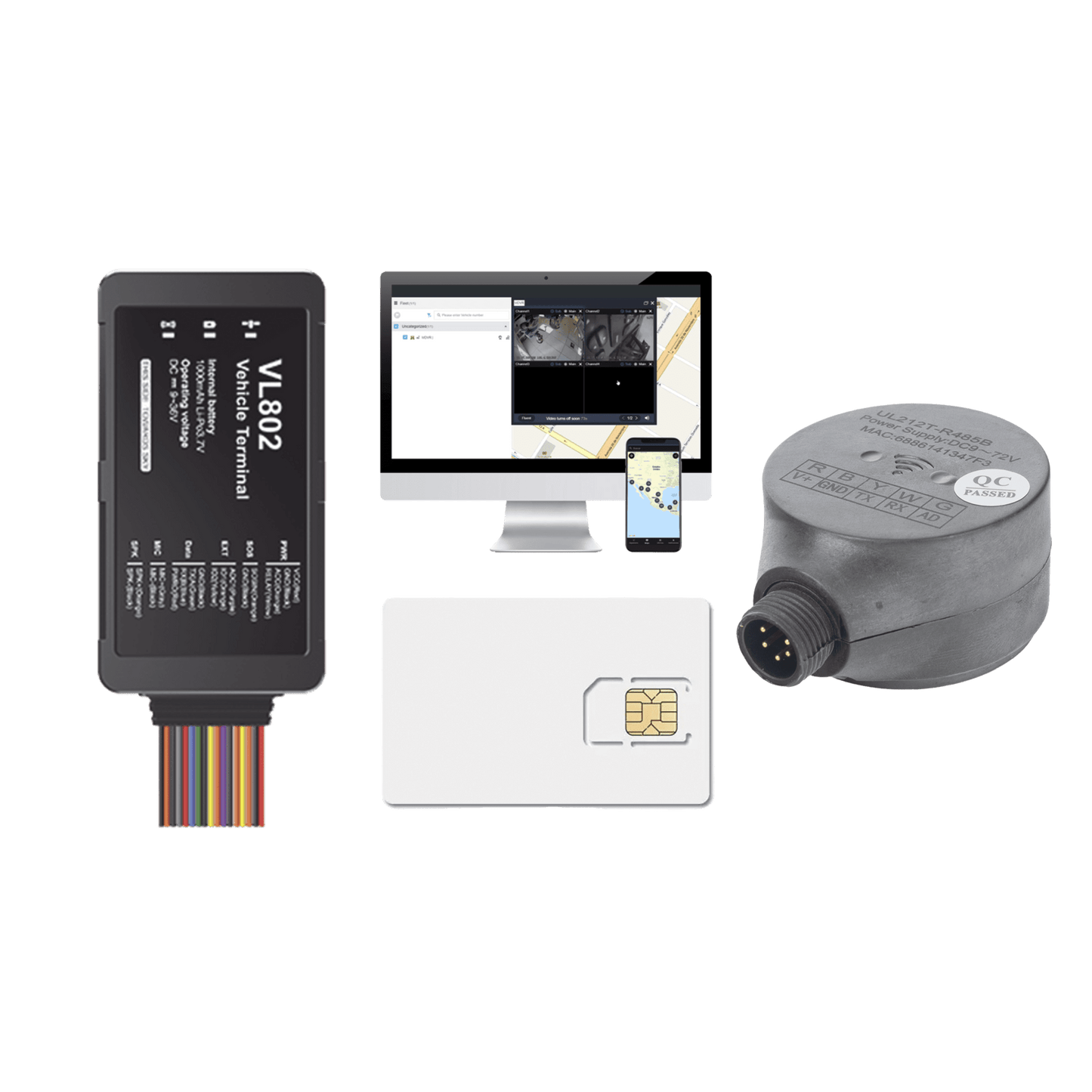 Localizador vehicular 4G Boton de Emergencia y Relevador incluidos