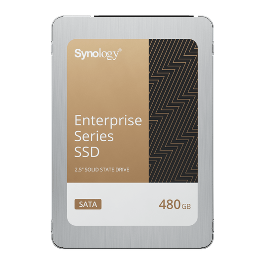 SSD SATA de 2,5" Serie Enterprise | 480 GB | Alto Rendimiento Estable | Resistencia Empresarial | Protección de Datos Integral | Análisis de Vida Útil | Compatibilidad con Synology DSM | Garantía de 5 Años