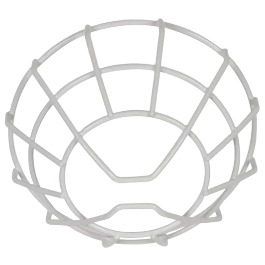 Protector De Rejilla Anti Vandalismo Y Golpes Accidentales, Color Blanco, Para Sirenas/Estrobos/Bocinas System Sensor, Montaje a Ras en Techo, 8.26"Altox8.26"Anchox3.54"Profundidad