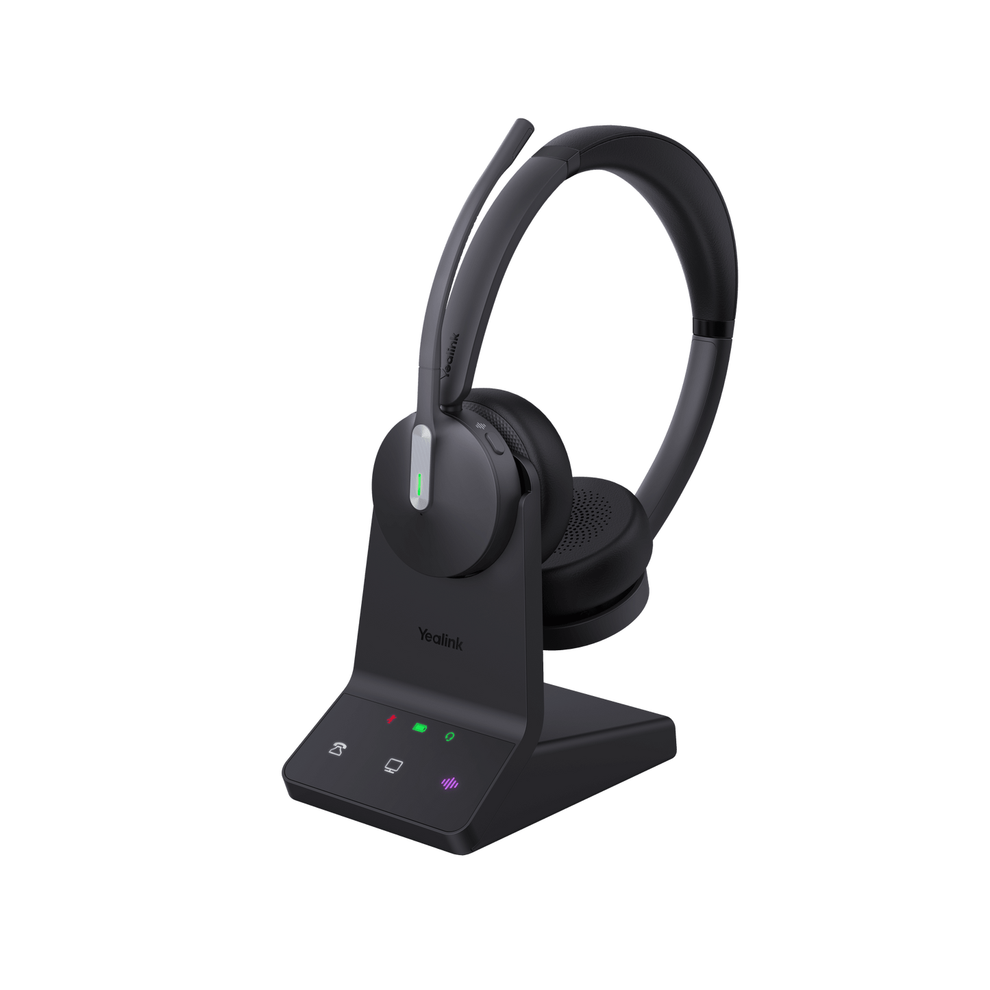 Diadema Inalámbrica Yealink WH64 DECT y Bluetooth con Capacidad de Hasta 32 Horas de Conversación