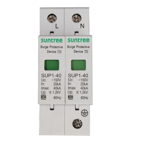 Supresor de Picos Transitorios de Voltaje, Diseñado Para Sistemas Fotovoltaicos, Uso en Corriente Alterna 220 Vca ,2 Polos.