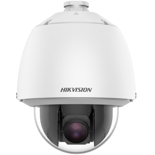PTZ IP 4 Megapixel / 25X Zoom / 150 mts IR / DARKFIGHTER / ACUSENSE (Evita Falsas Alarmas) / Exterior IP66 / WDR 120 dB / PoE+ / Alarmas y Audio I/O / Micro SD / Metal / 24 VCA