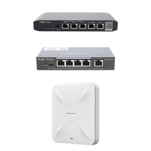 Equipos Ruijie DEMO Ideal para Probar Integraciones de Redes y WiFi 5 con CCTV