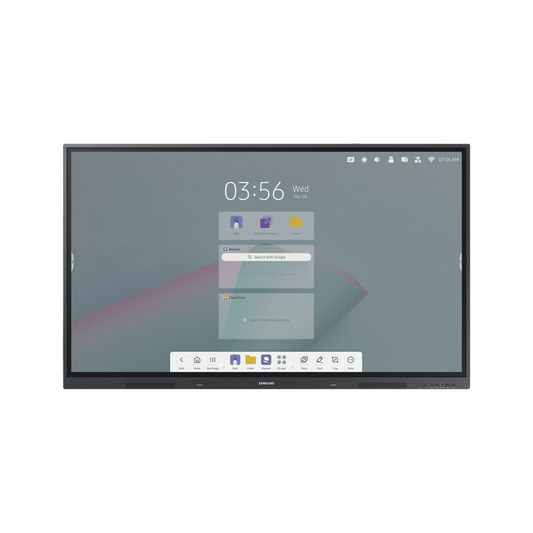 Pantalla tactil interactiva 75" Android 14 certificado con EDLA  / Touch tipo IR / UHD / 400 nits / HDMI / USB / WIFI / RJ45 / Compatible con montajes VESA 800 x 400