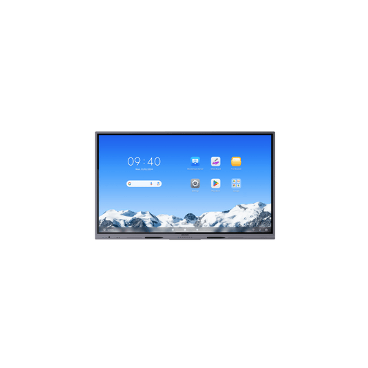 Pantalla Interactiva Touch de 86" Android 14 / Google Suite Preinstalado con Certificación EDLA / Resolución 4K / Bocinas Integradas / Entradas HDMI y VGA / Incluye 2 Lápices para Escribir