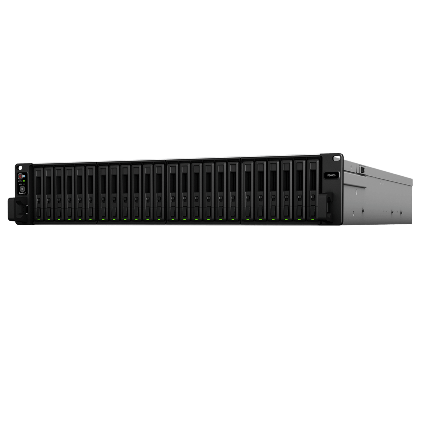 Servidor All-Flash Synology FlashStation FS6400 | 24 Bahías SAS-SATA | Dual Intel Xeon Silver 4110 | 32GB DDR4 ECC RDIMM | 10GbE | Escalable hasta 72 Unidades.