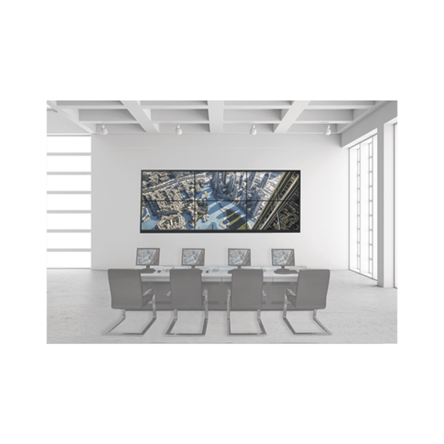 Kit Videowall 3X2 / Incluye 6 Pantallas de 55" / Decoder / Base de Piso / Accesorios de Instalación