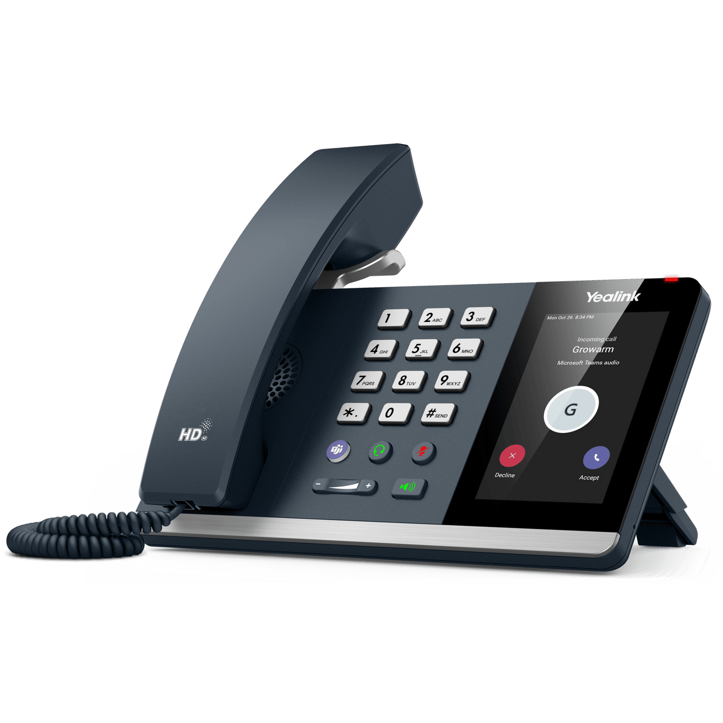 Teléfono IP Yealink MP54 Compacto con Android 12 y Certificación Microsoft Teams